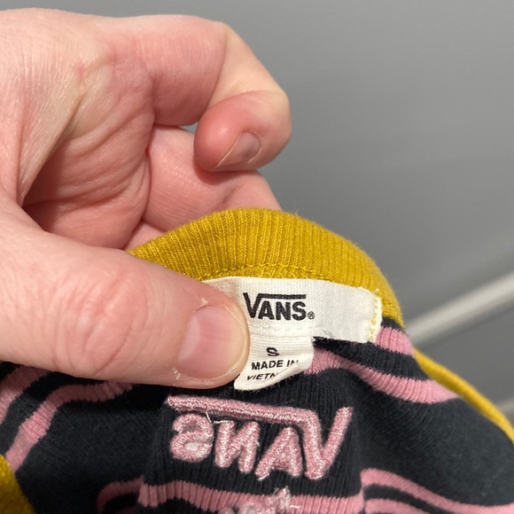 Vans Lizzie Armanto Size Small striped bodysuit EUC - Picture 3 of 10